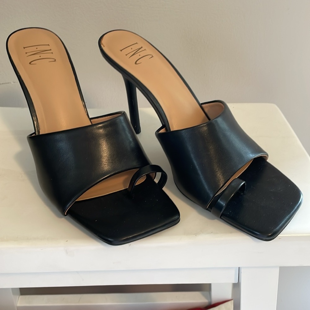 INC mule square toe sandals